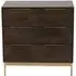 Zaine 3 Drawer Small Chest - Dark Brown, Walnut