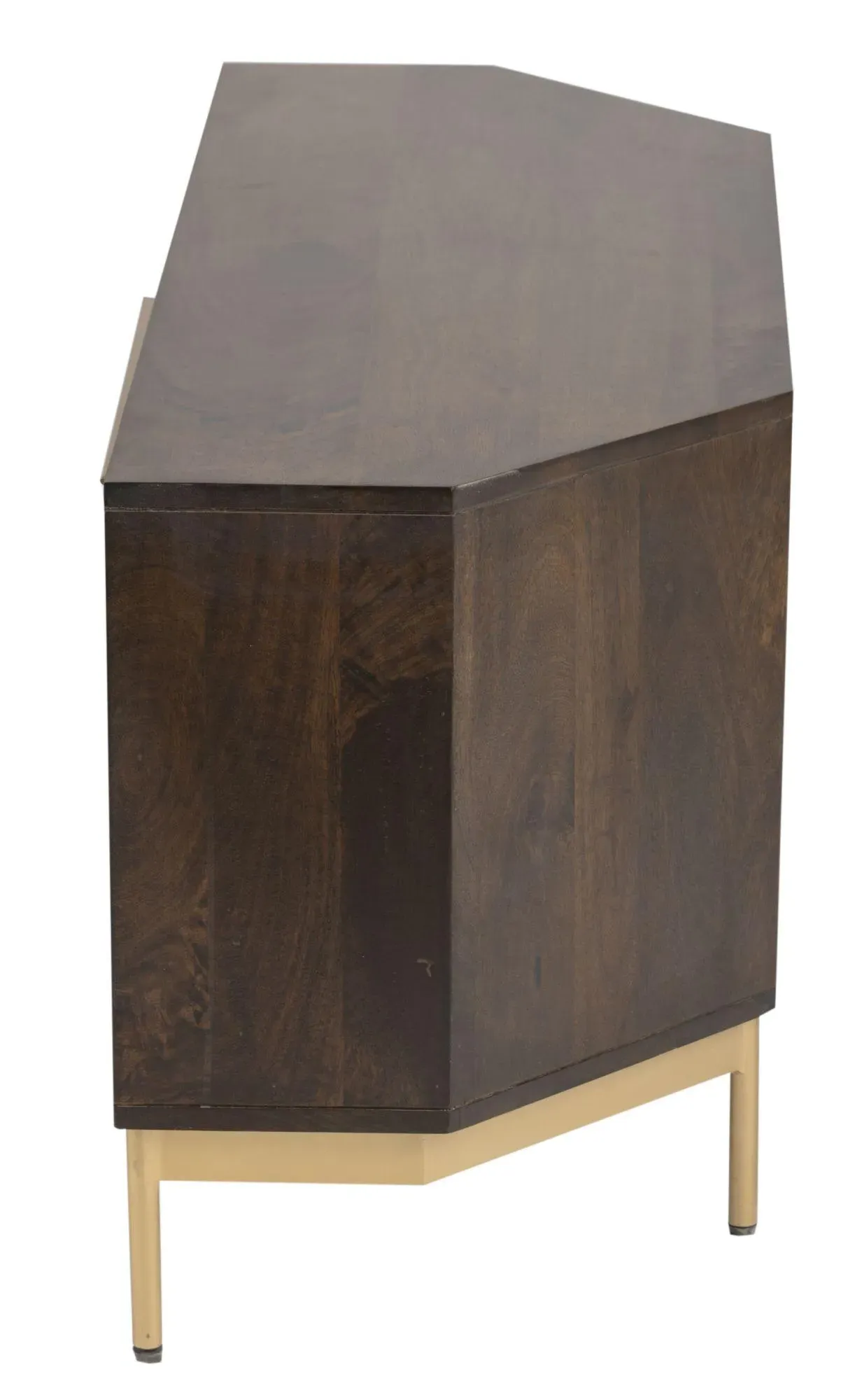 Zaine Corner TV Unit - Walnut