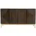 Zaine Medium 4 Door Sideboard - Dark Brown, Walnut