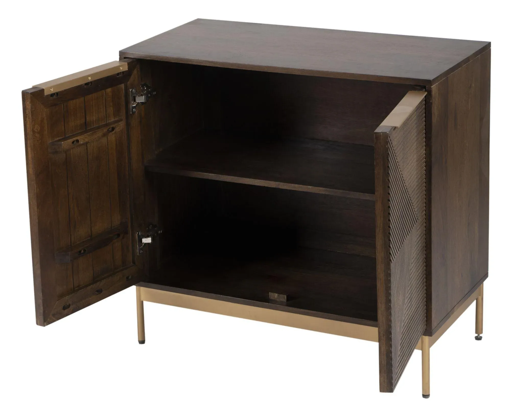 Zaine Small Sideboard - Dark Brown, Walnut