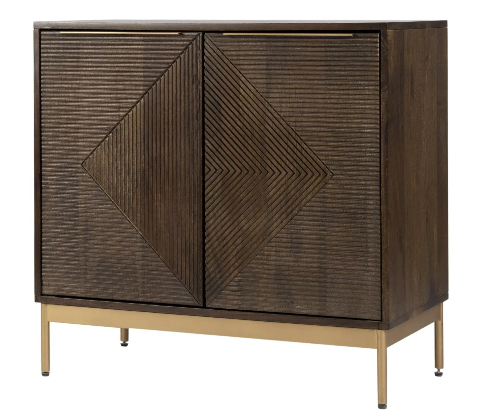Zaine Small Sideboard - Dark Brown, Walnut