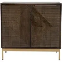 Zaine Small Sideboard - Dark Brown, Walnut