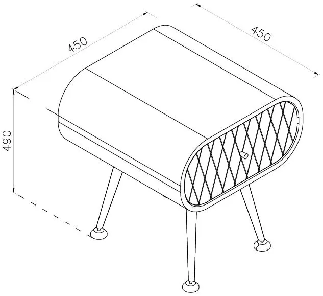 Astana Lamp Table - Grey Mist