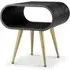 Auckland Lamp Table - Black, Brass