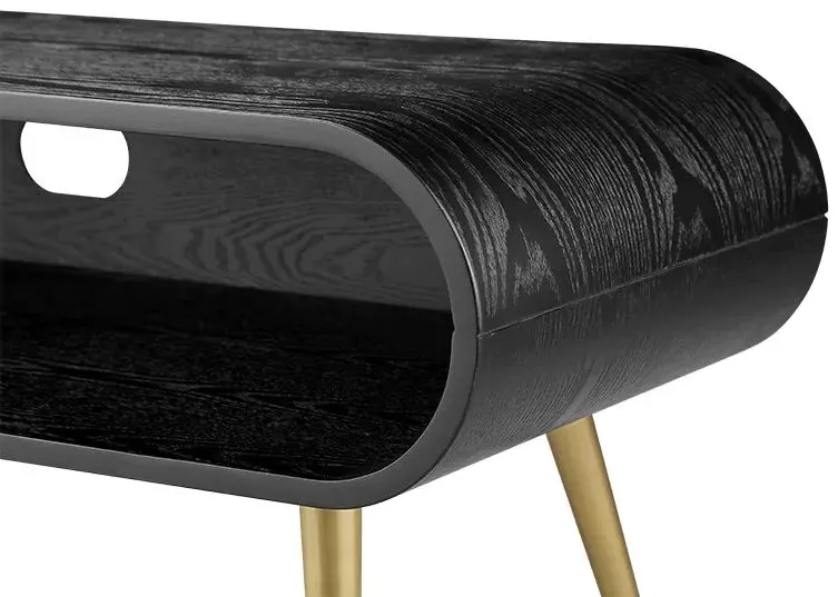 Auckland TV Stand - Black, Brass
