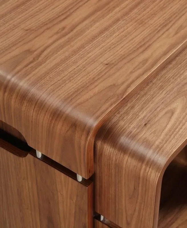 Corner TV Stand JF701 - Walnut