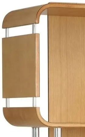 Curve Bookshelf BS201 - Oak