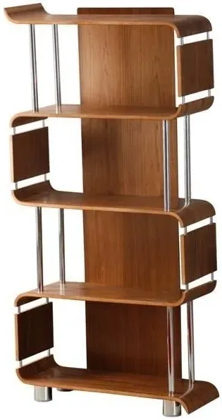 Curve Bookshelf BS201 - Walnut