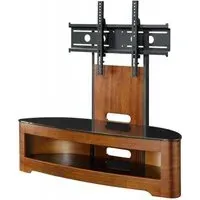 Curve Cantilever TV Stand - Walnut