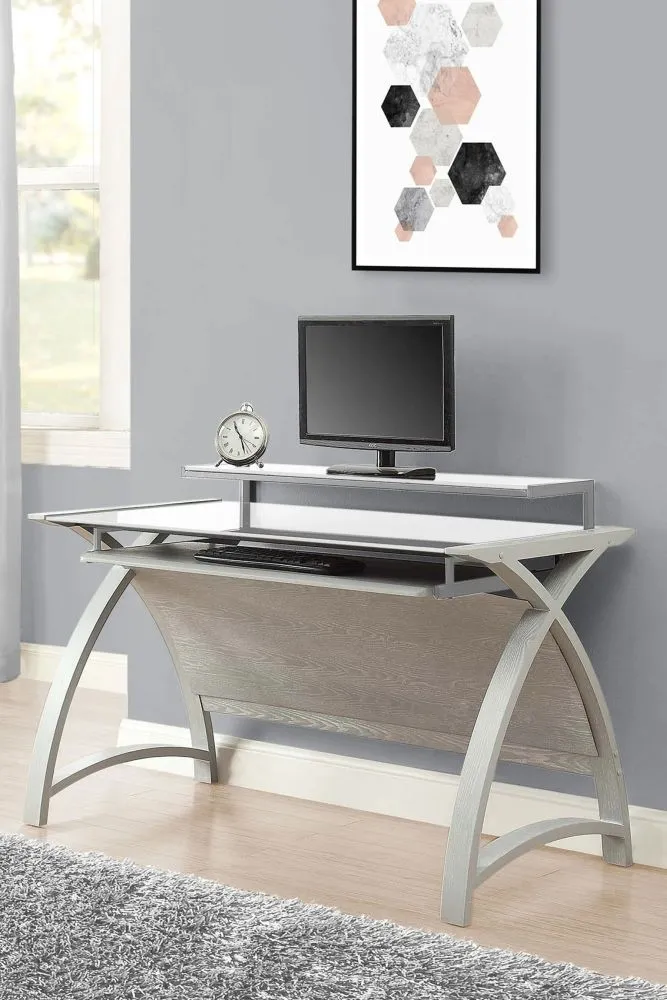 Curve Computer Desk PC201 1300 - Grey