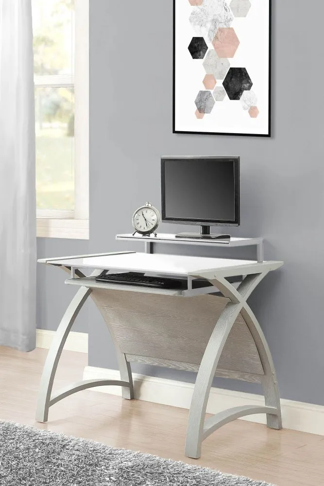 Curve Computer Desk PC201 900 - Grey