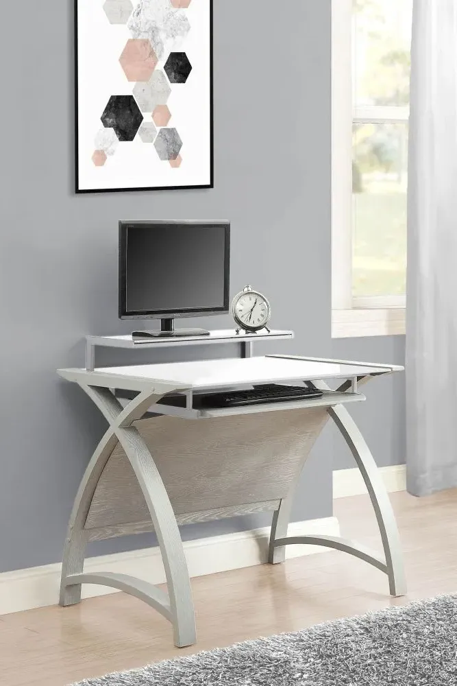 Curve Computer Desk PC201 900 - Grey