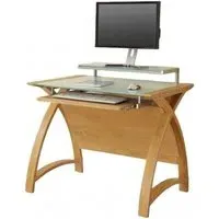Curve Computer Desk PC201 900 - Oak