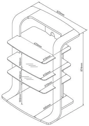 Curve Entertainment Unit JF204 - Ash