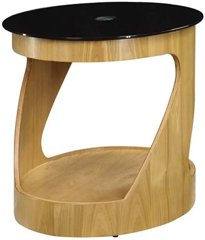 Curve Lamp Table - Oak