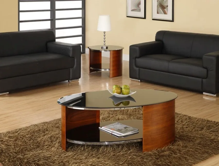 Curve Lamp Table - Walnut