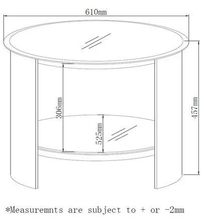 Curve Lamp Table - Walnut