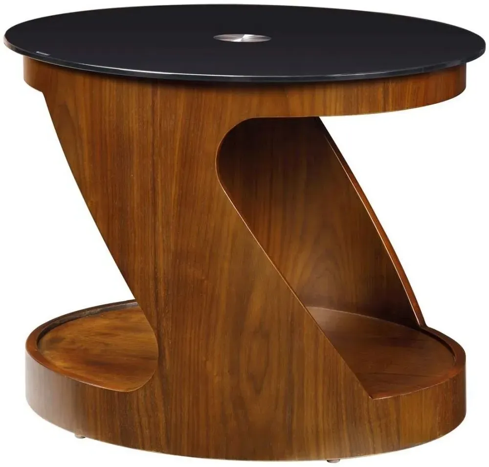 Curve Lamp Table - Walnut