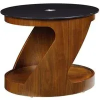 Curve Lamp Table - Walnut