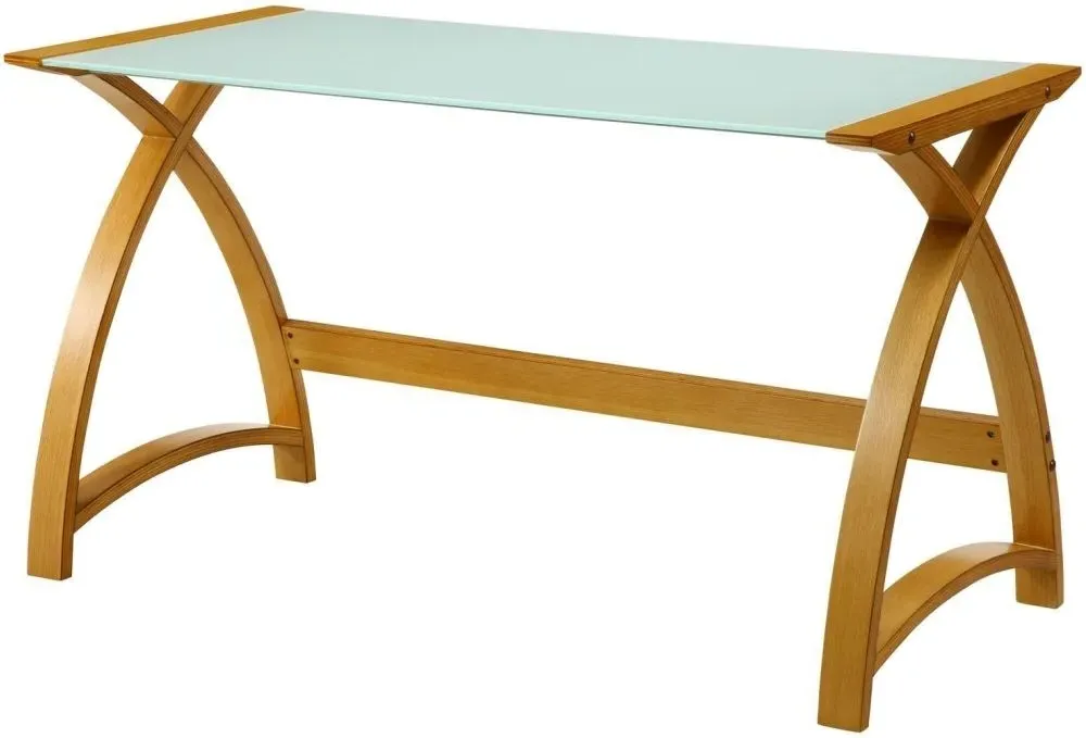 Curve Laptop Table PC201 1300LT - Oak