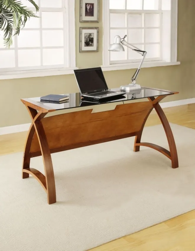 Curve Laptop Table PC201 1300LT - Walnut