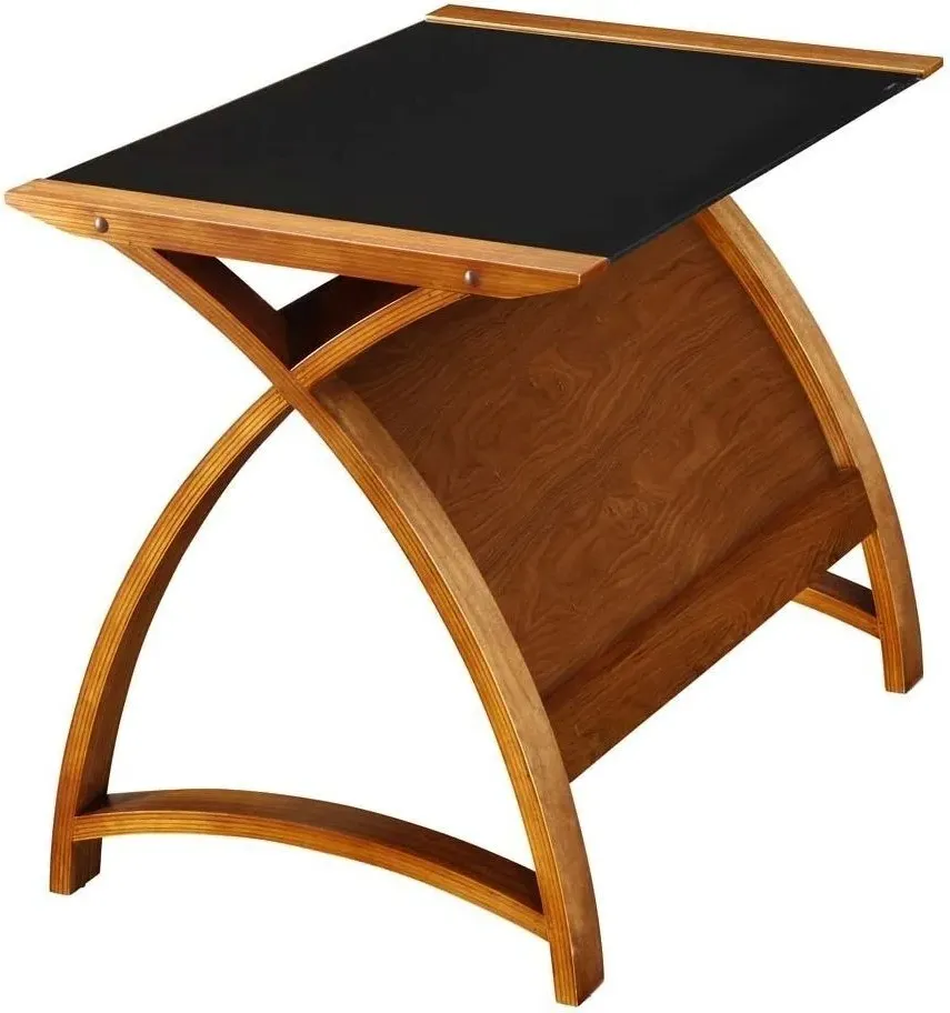 Curve Laptop Table PC201 900LT - Walnut