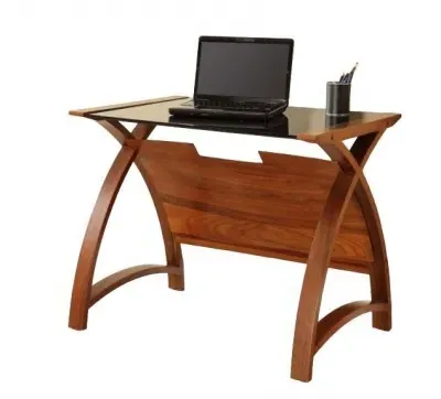 Curve Laptop Table PC201 900LT - Walnut