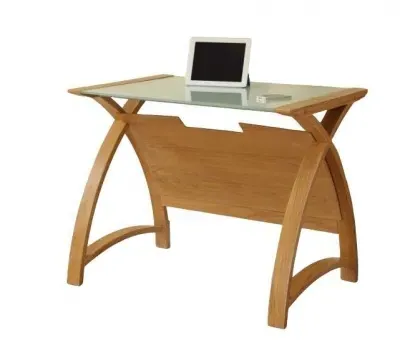 Curve Oak Laptop Table PC201 900LT - Oak