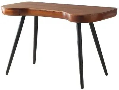 San Francisco Curved Executive Desk - Walnut