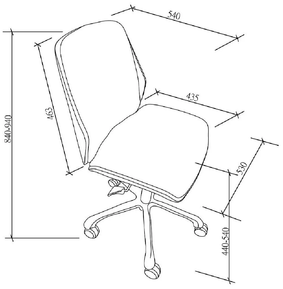 Universal Office Chair PC211 - Grey