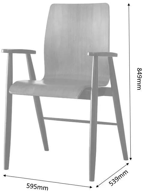 Vienna Office Chair - Oak