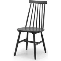 Alassio Spindle Back Dining Chair Set of 2 - Black