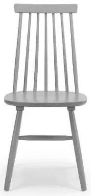 Alassio Spindle Back Dining Chair Set of 2 - Grey