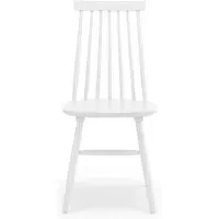Alassio Spindle Back Dining Chair Set of 2 - White