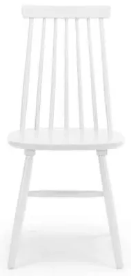 Alassio Spindle Back Dining Chair Set of 2 - White