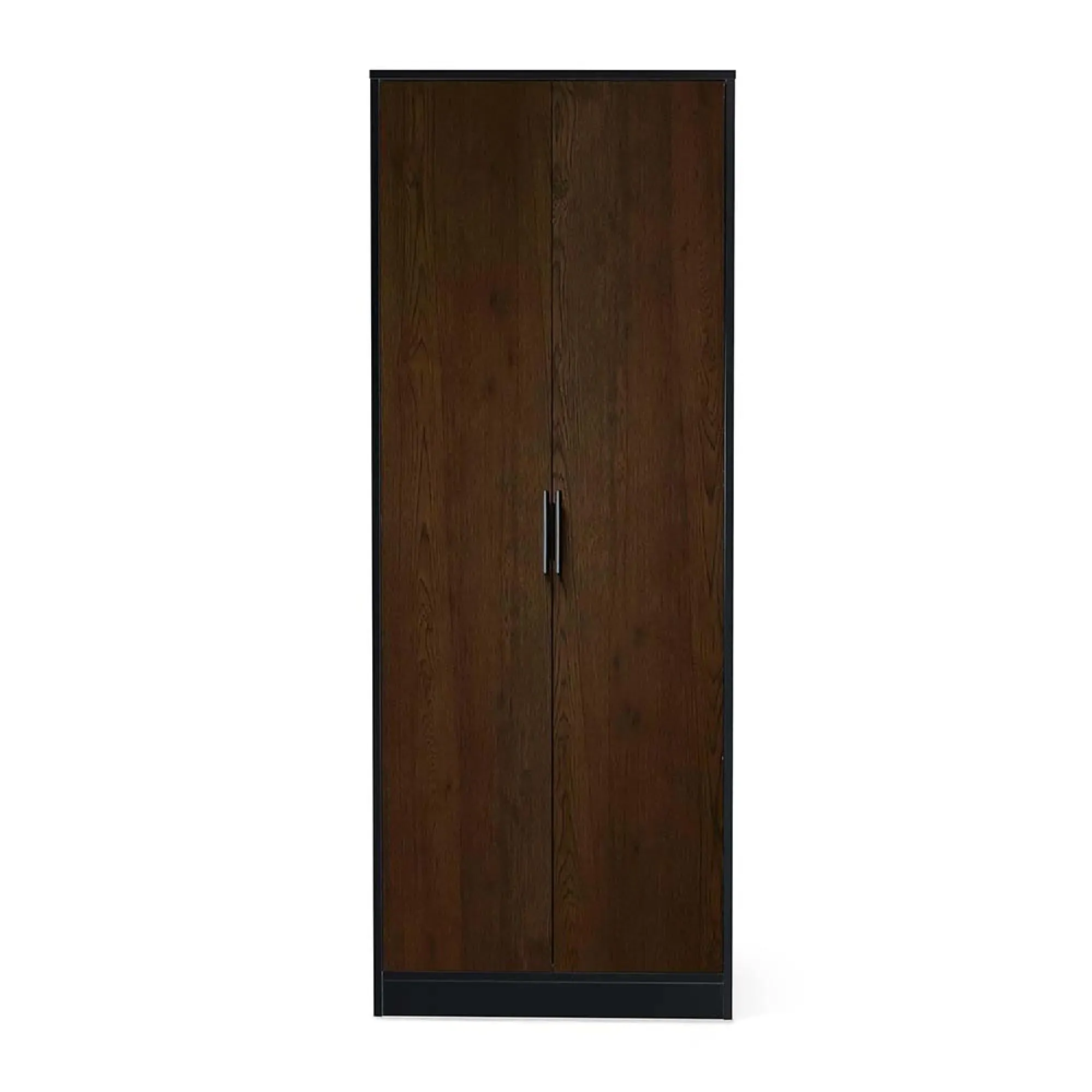 Alba 2 Door Wardrobe - Black, Walnut