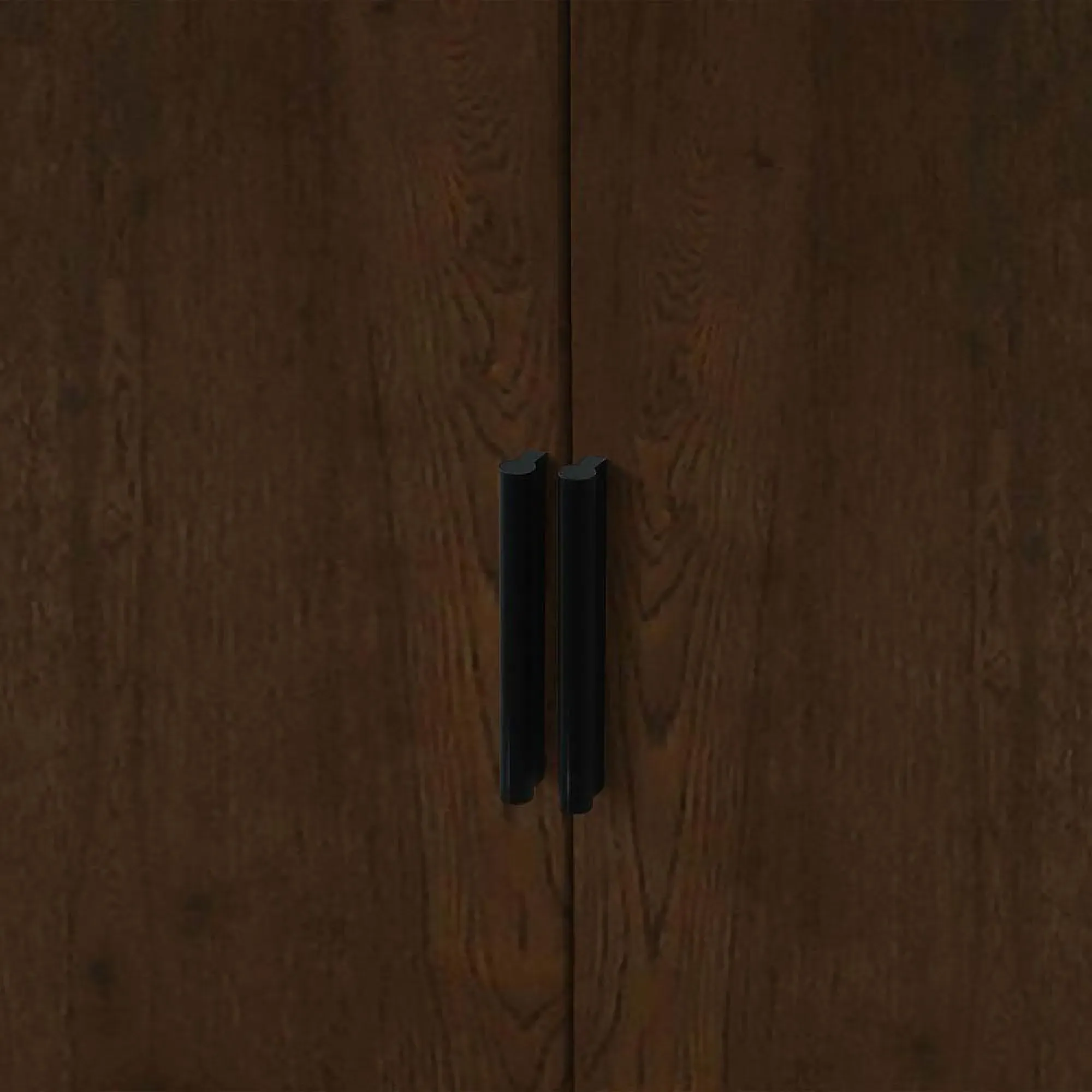 Alba 2 Door Wardrobe - Black, Walnut