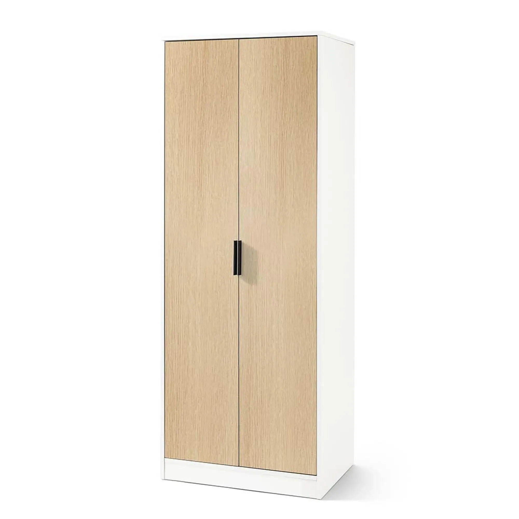 Alba 2 Door Wardrobe - White, Oak