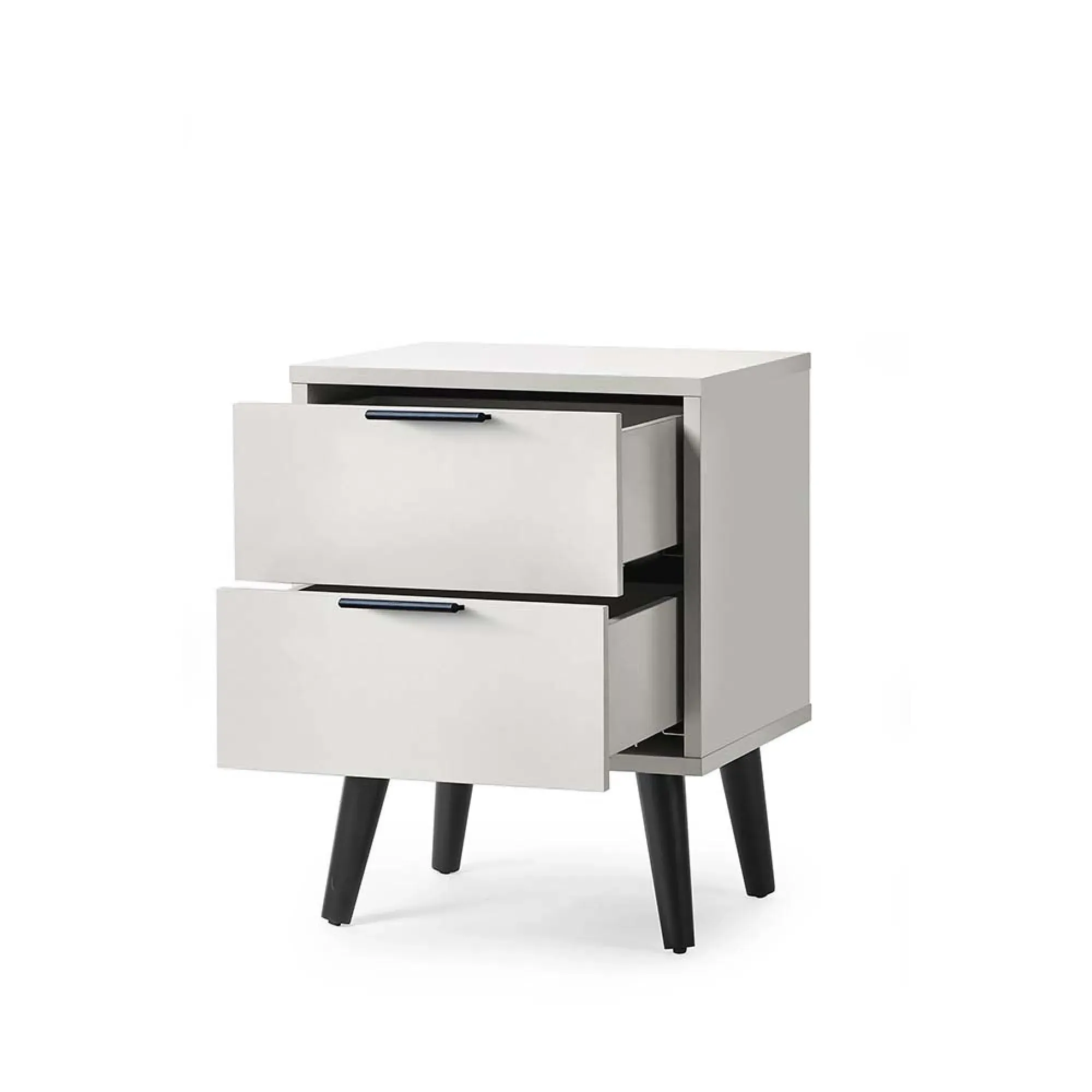 Alba 2 Drawer Bedside Cabinet - Grey