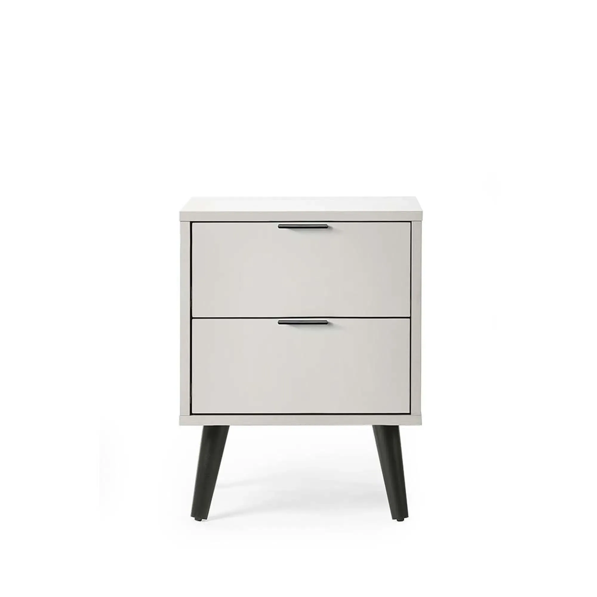 Alba 2 Drawer Bedside Cabinet - Grey