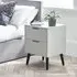 Alba 2 Drawer Bedside Cabinet - Grey