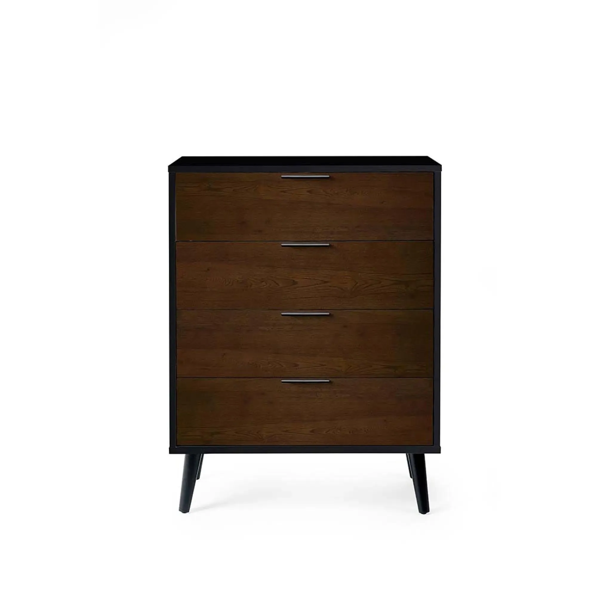 Alba 4 Drawer Chest - Black, Walnut