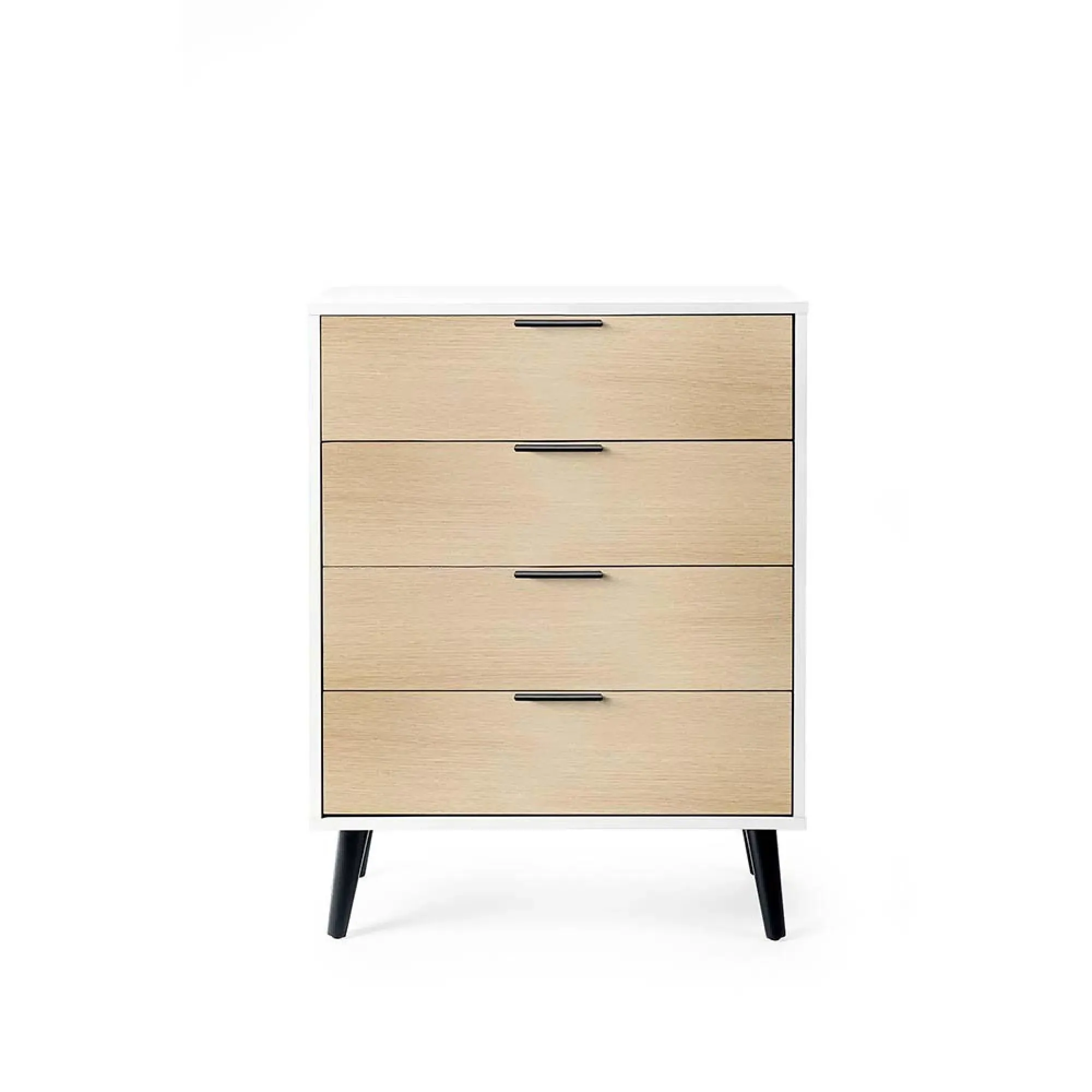 Alba 4 Drawer Chest - White, Oak