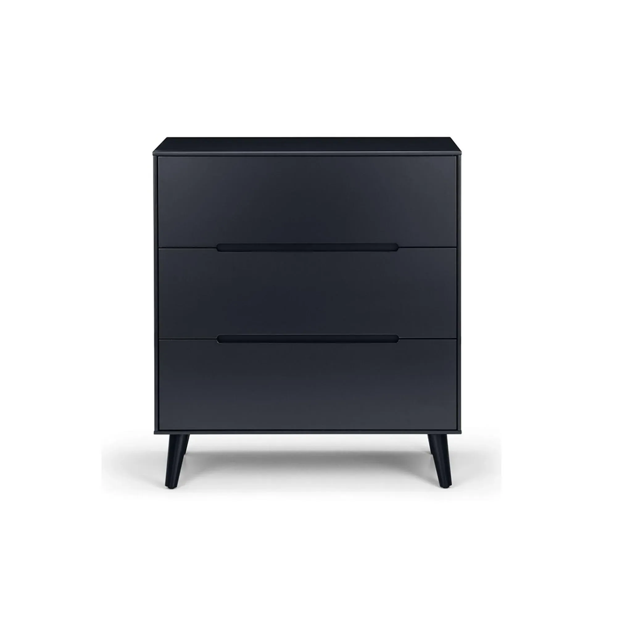 Alicia Small 3 Drawer Chest - Black