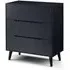 Alicia Small 3 Drawer Chest - Black