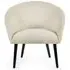 Amari Accent Chair - Ivory, Boucle Fabric