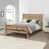 Amsterdam High Footend Bed Frame - Light Oak