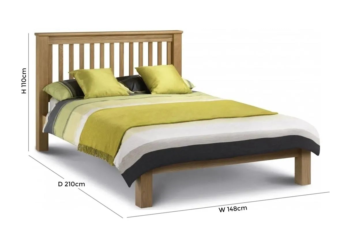 Amsterdam Low Footend Bed Frame - Light Oak