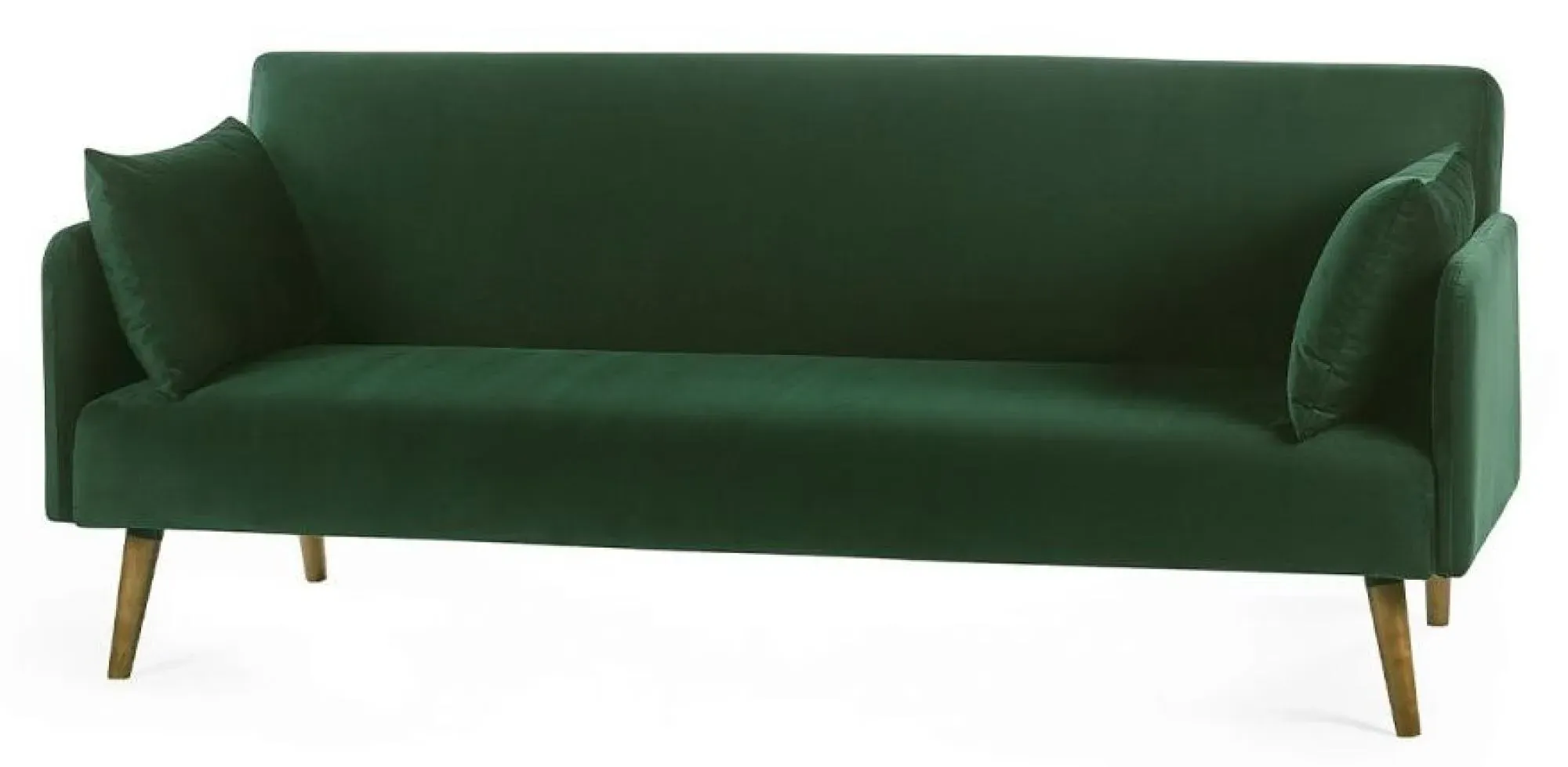 Andi 2-Seater Click Clack Sofa Bed - Green, Fabric