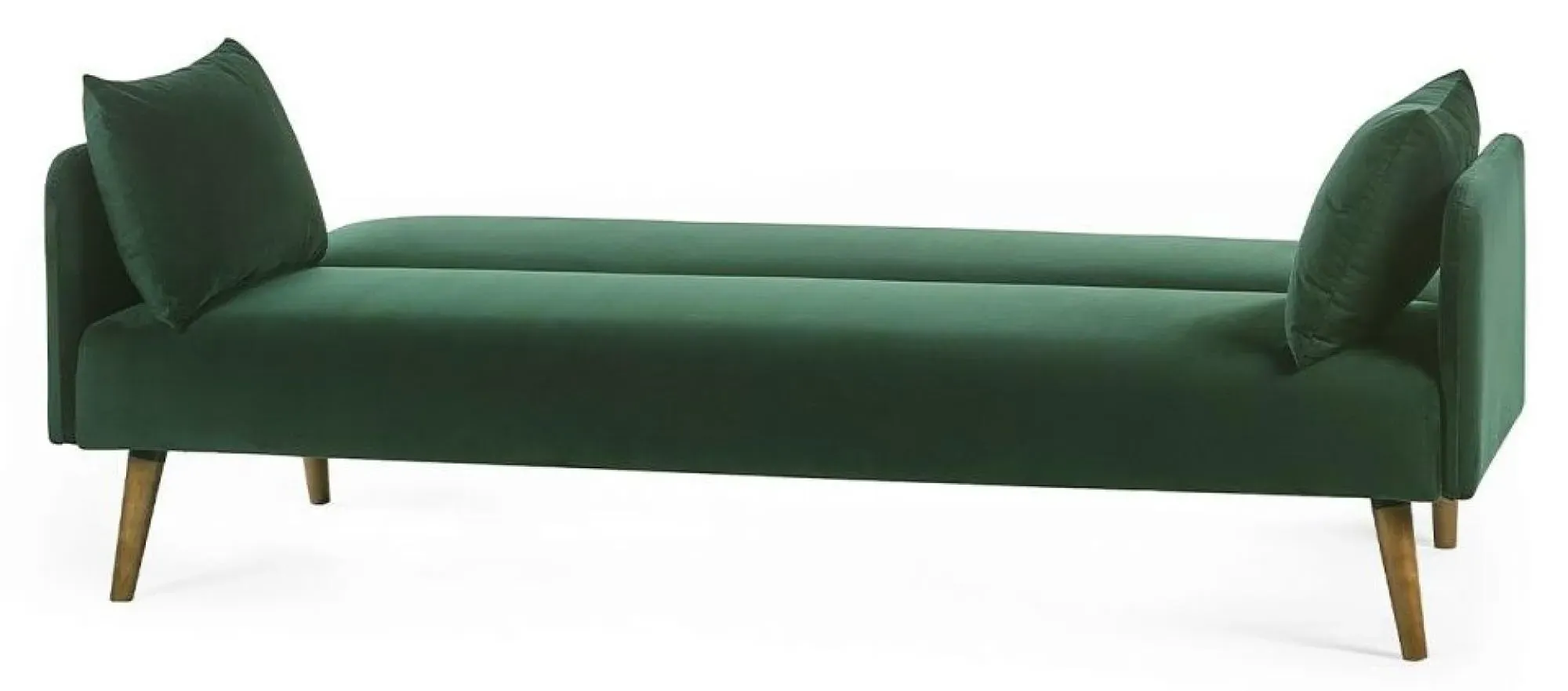 Andi 2-Seater Click Clack Sofa Bed - Green, Fabric